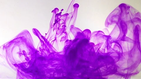 Ink drop in water Stock Footage 74266537