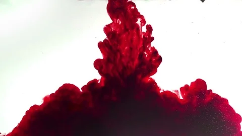 Ink drop in water Stock Footage 74266541