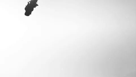 Ink drop in water Stock Footage 74266550