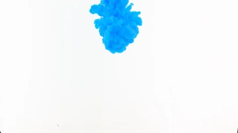 INK Drop water simulation, puffy liquid. Stock-Footage 129818499