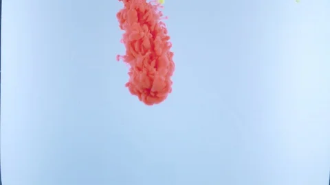 INK Drop water simulation, puffy liquid. Stock-Footage 129818755