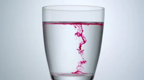 Ink drop into water, Slow Motion Stock Footage 41834074