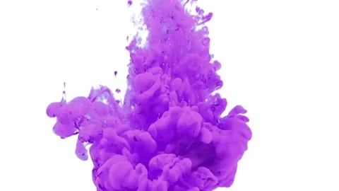 Ink drop in water slowmotion Stock Footage 74396753