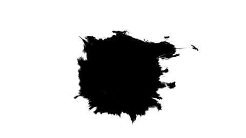 Ink drop in white paper Stock Footage 101185996