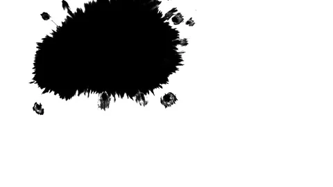 Ink drop in white paper Stock Footage 101186239
