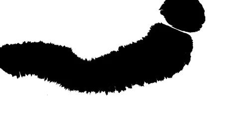 Ink drop in white paper Stock Footage 101188689