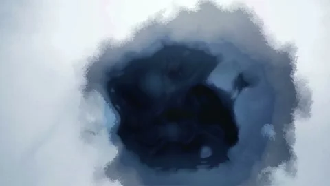 Ink Droplet Close up view Isolated on White Background in slow motion. Stock Footage 101071707