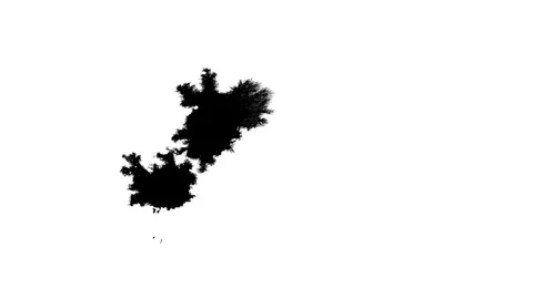 Ink droplets in motion Stock Footage 100861327