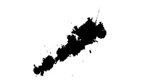 Ink droplets slow motion 動画素材 100861820