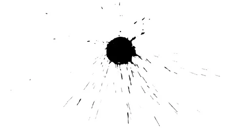Ink drops on dry paper 15 Stock Footage 70551589