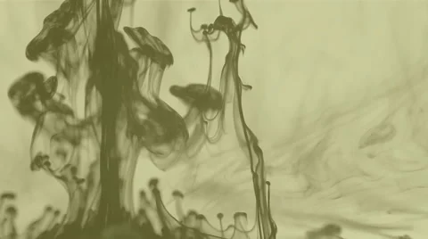 Ink drops in sepia tone Video stock 43086216