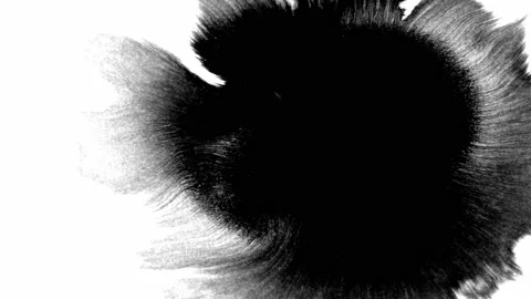 Ink Drops Transition on Black Background 4k Footage Ink Footage Transition White Stock Footage 199706099