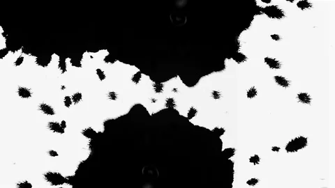 Ink Drops for Video Transition Stock Footage 102397026