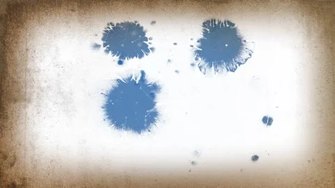 Ink drops on vintage paper with plexus elements Stock Footage 124485359