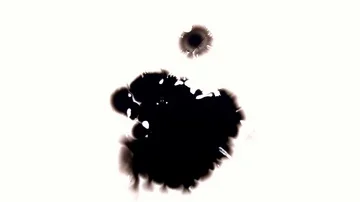 Ink drops on white surface. Stock Footage 85661670