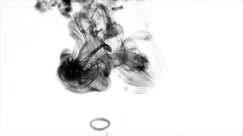 Ink falling in water Video stock 49863114