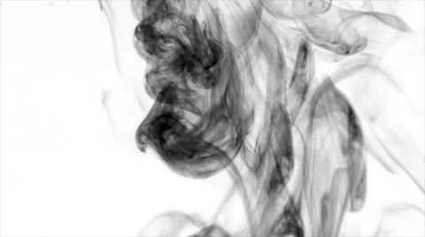 Ink falling in water Stock Footage 49863120