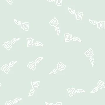 Ink with feather line vector seamless pattern イラスト素材