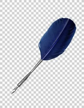 Ink feather tool - clipping path Stock Photos