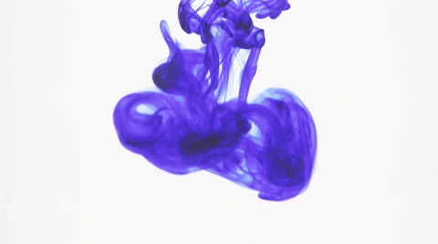 Ink floats through the water Stock Footage 46040505
