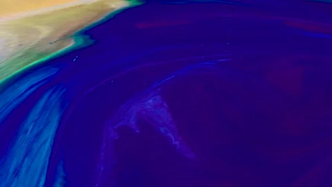 Ink flow producing a aerial view simulation of a cosmic landscape, oceanic or Video stock 170444879