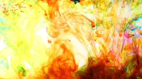 Ink flowing in water Stock Footage 8649022