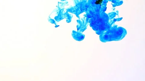 Ink flowing in water Stock Footage 8684540