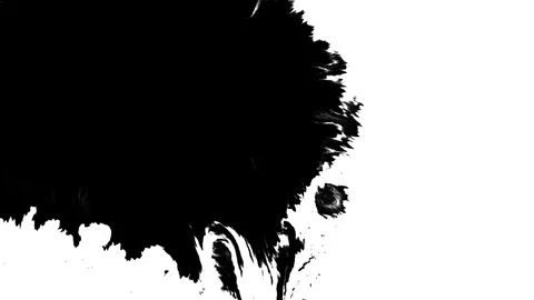 Ink flowing on white background Stock Footage 101186428