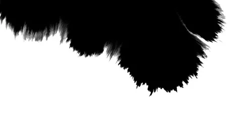 Ink flowing on white background Stock Footage 101186845