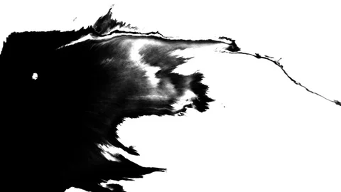 Ink flowing on white background Stock Footage 101187461