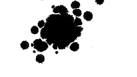 Ink flowing on white background Stock Footage 101188207
