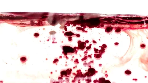 Ink Gassy Bubbles Red 스톡 동영상 79156558