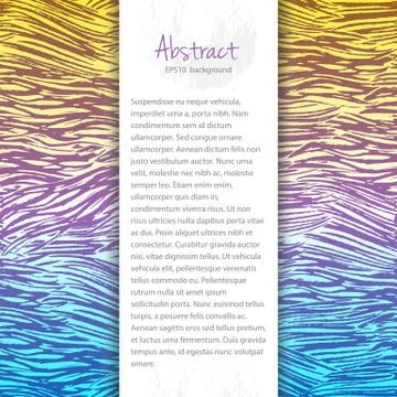 Ink hand drawn abstract lines vector background Stock Illustration