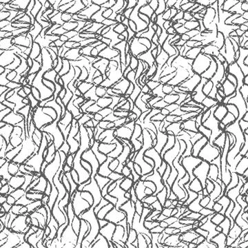 Ink hand drawn abstract seamless pattern Stock Illustration