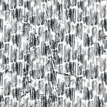 Ink hand drawn seamless pattern with brush strokes Stock Illustration