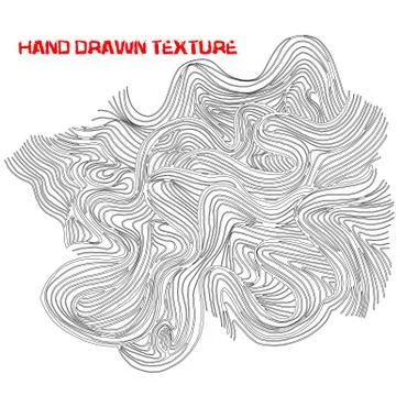 Ink hand drawn texture. Psychedelic monochrome background. Marble pattern Stock Illustration