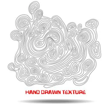 Ink hand drawn texture. Psychedelic monochrome background. Marble pattern Stock Illustration