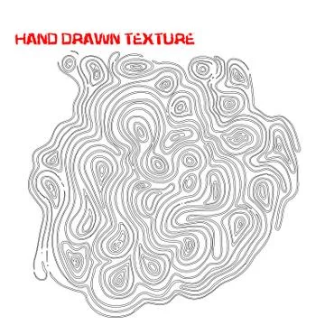 Ink hand drawn texture. Psychedelic monochrome background. Marble pattern Stock Illustration