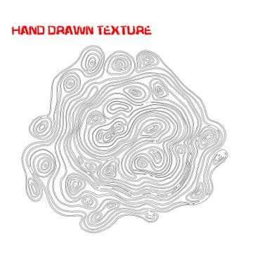 Ink hand drawn texture. Psychedelic monochrome background. Marble pattern Stock Illustration
