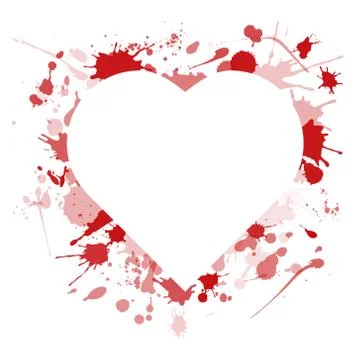Ink heart Stock Illustration