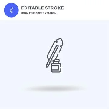 Ink icon vector, filled flat sign, solid pictogram isolated on white, logo 스톡 일러스트