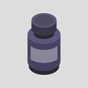 Ink isometric illustrated Stock Illustration