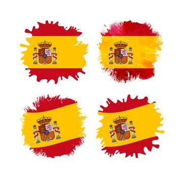 Ink labels Hispania Stock Illustration