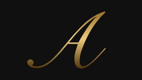 Ink letter A B C D E reveal animation Stock Footage 90808565