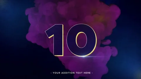 Ink Logo Countdown After Effects stock