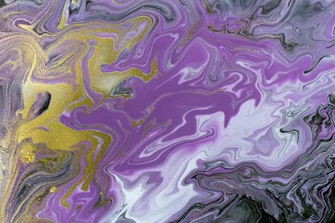 Ink marble texture. Acrylic handmade wave background. Unique art liquid Stock Illustration