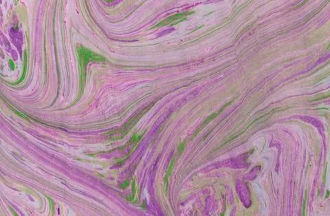 Ink marble texture. Ebru handmade wave background. Kraft paper surface. Unique Stock Illustration