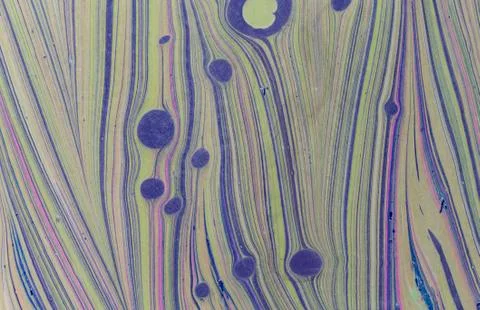 Ink marble texture. Ebru handmade wave background. Kraft paper surface. Unique Stock Illustration