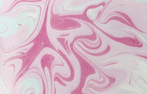 Ink marble texture. Ebru handmade wave background. Kraft paper surface. Unique Stock Illustration
