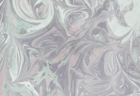 Ink marble texture. Ebru handmade wave background. Kraft paper surface. Unique Stock Illustration